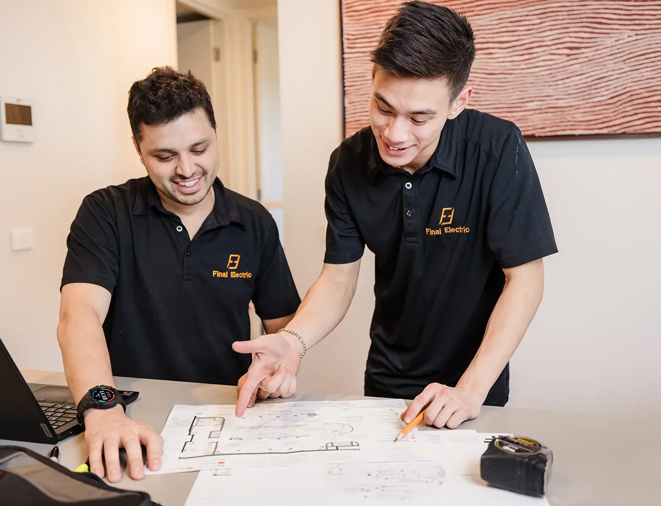 Commercial Electrician Team